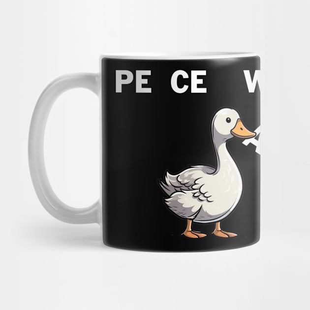 Goose Funny War And Peace by Visual Vibes